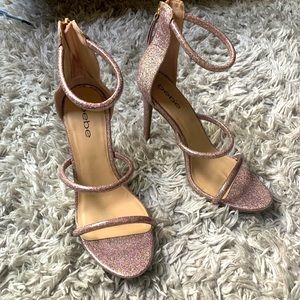 Bebe strappy sandal heels